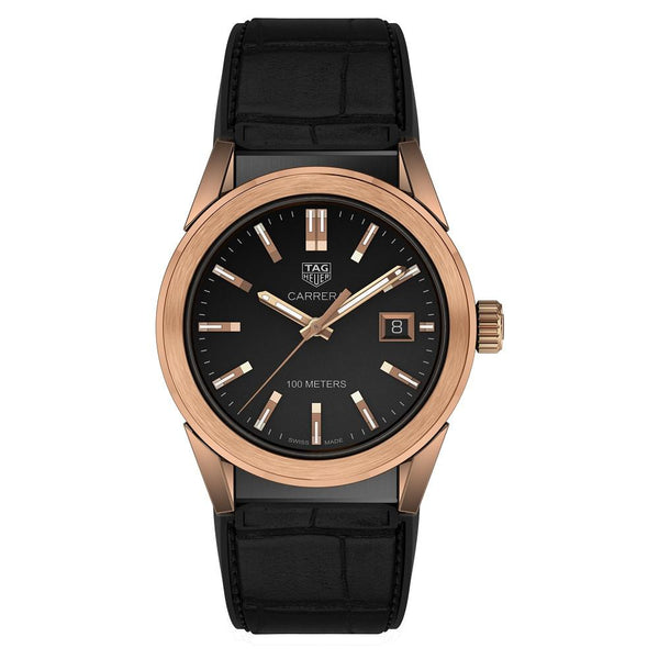 Tag Heuer Women's WBG1351.FC6418 Carrera Black Leather, Rubber Watch