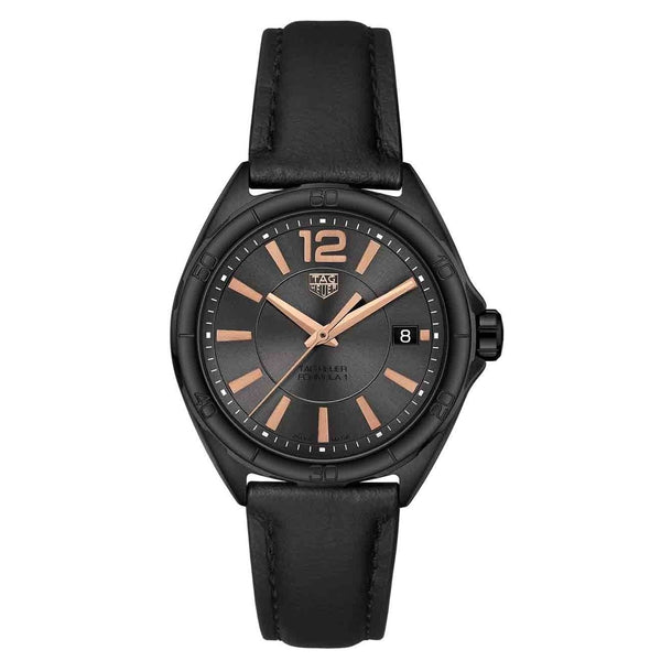 Tag Heuer Women's WBJ1314.FC8230 Formula 1 Black Leather Watch