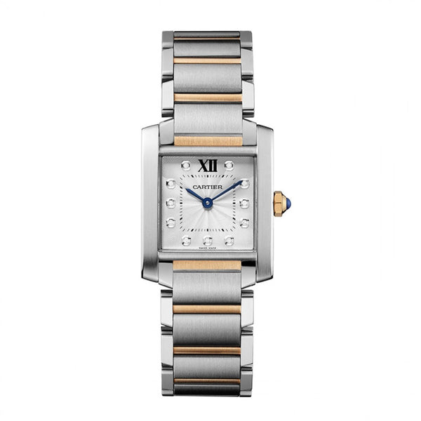 Cartier Women's WE110005 Tank Diamonds Two-Tone Stainless Steel Watch