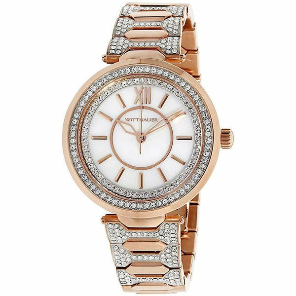 Wittnauer Women's WN4025 Taylor Rose Gold-Tone Stainless Steel with Sets of Crystal Watch