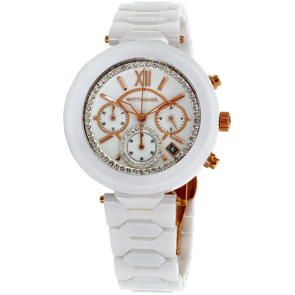 Wittnauer Women's WN4030 Taylor Chronograph White Ceramic Watch