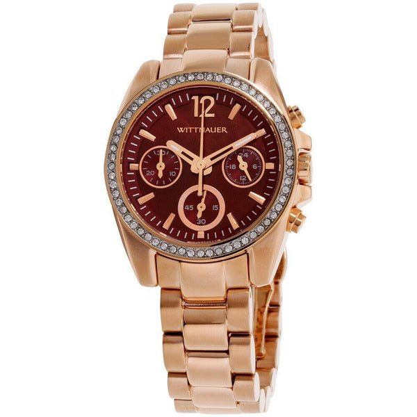 Wittnauer Women's WN4042 Wittnauer Chronograph Rose Gold-Tone Stainless Steel Watch