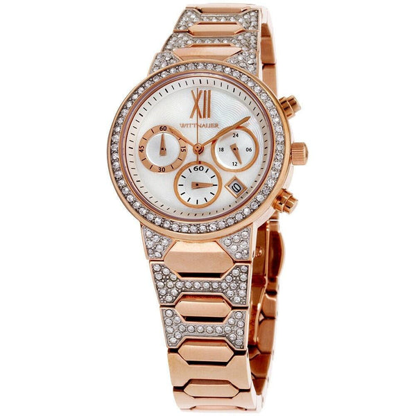 Wittnauer Women's WN4068 Wittnauer Chronograph Rose Gold-Tone Stainless Steel with Sets of Crystal Watch