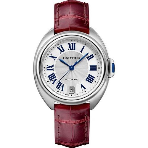 Cartier Men's WSCL0017 Cle De Cartier Red Leather Watch