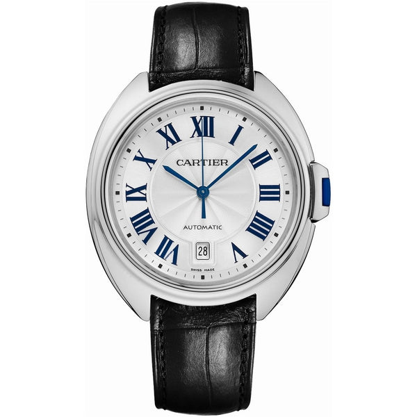 Cartier Men's WSCL0018 Cle De Cartier Black Leather Watch