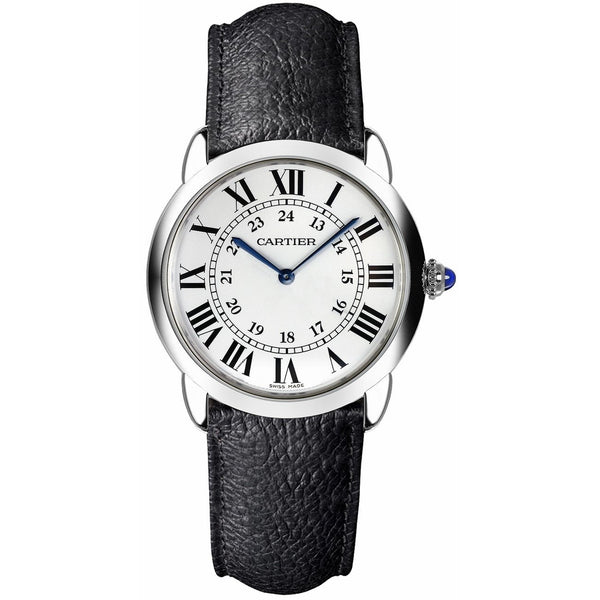 Cartier Women's WSRN0019 Ronde Solo Black Leather Watch