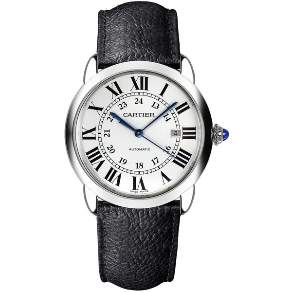 Cartier Men's WSRN0022 Ronde Solo Black Leather Watch