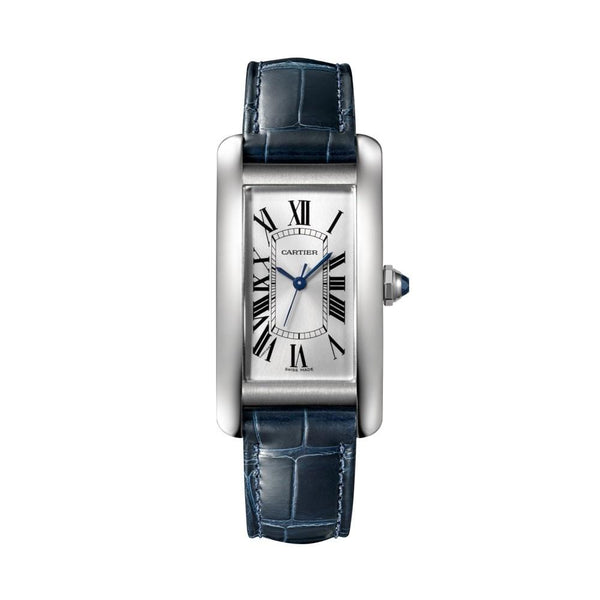 Cartier Women's WSTA0017 Tank Blue Leather Watch