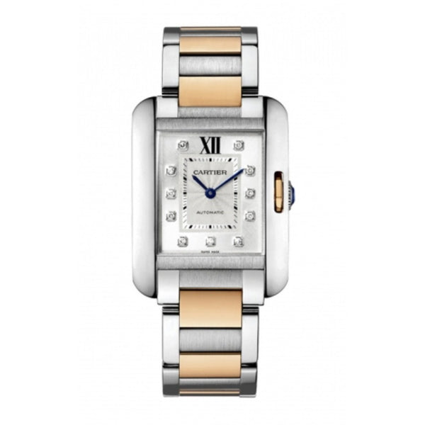 Cartier Women's WT100034 Tank Diamond Two-Tone Stainless Steel Watch