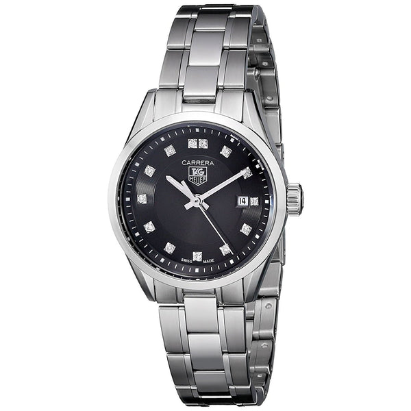 Tag Heuer Women's WV1410.BA0793 Carrera Diamond Stainless Steel Watch