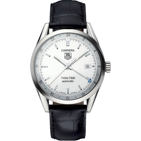 Tag Heuer Men's WV2116.FC6180 Carrera Black Leather Watch