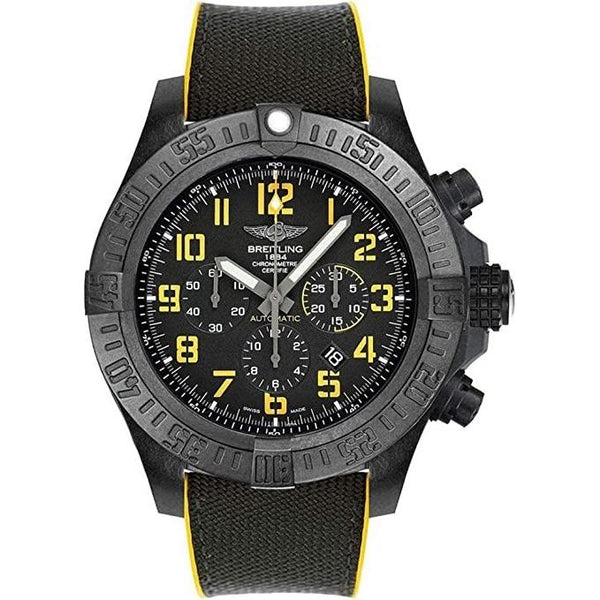 Breitling Men's XB01701A-BF92-257S Avenger Hurricane Chronograph Black Fabric and Rubber Watch