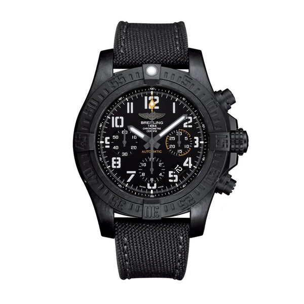 Breitling Men's XB0180E41B1W1 Avenger Hurricane 45 Chronograph Black Fabric Watch