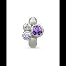 Purple Sweet Dreams Charm (Silver/Purple)