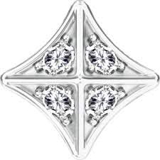 Royal Stud Charm (Silver)