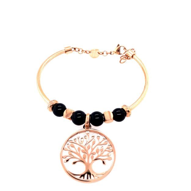 Très Jolie Tree of Life Bracelet (Rose-Gold)