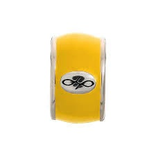 Yellow Enamel Charm (Silver/Yellow)