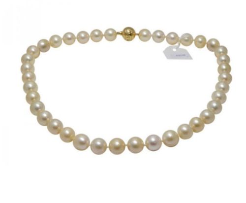 Mikimoto Jewelry Princess 18k Yellow Gold Pearls Ladies Necklace, ABK1G1TV13