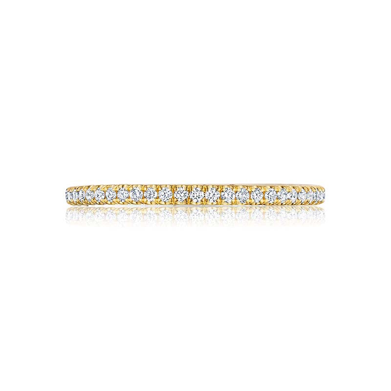 Tacori 18k Yellow Gold Petite Crescent Anniversary Wedding Band - HT254515B34Y