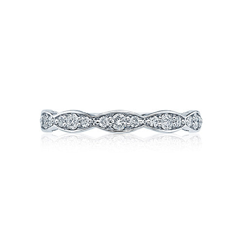 Tacori Platinum Sculpted Crescent Diamond Wedding Band - 46-25