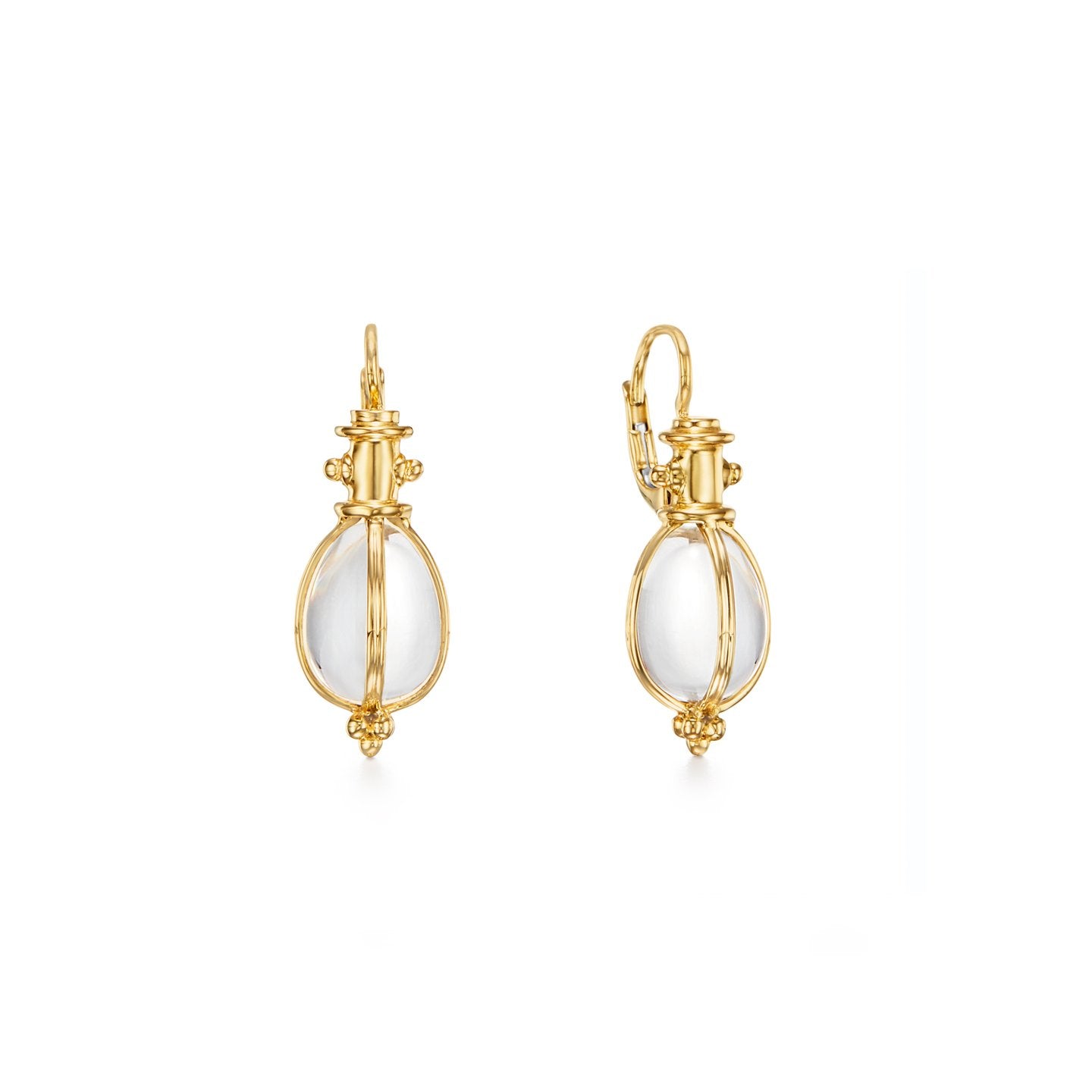 Temple St. Clair 18K Classic Amulet Earrings- E55800-E9