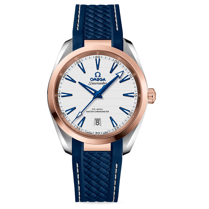 Omega Seamaster Aqua Terra 150M Steel & Sedna™ Gold on Rubber Strap 38mm - 220.22.38.20.02.001