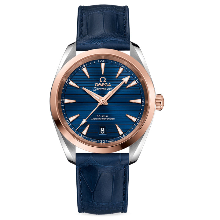 Omega Seamaster Aqua Terra 150M Steel & Sedna™ Gold on Leather Strap 38mm - 220.23.38.20.03.001