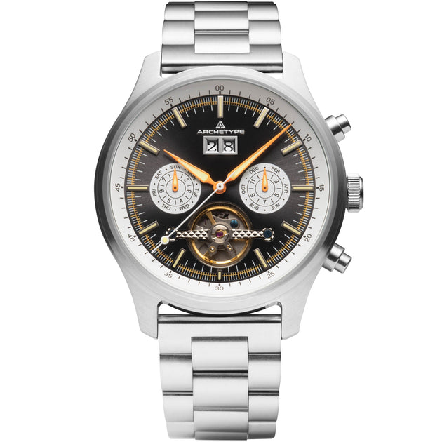 Archetype Blackhawk Automatic Calendar Reverse Panda