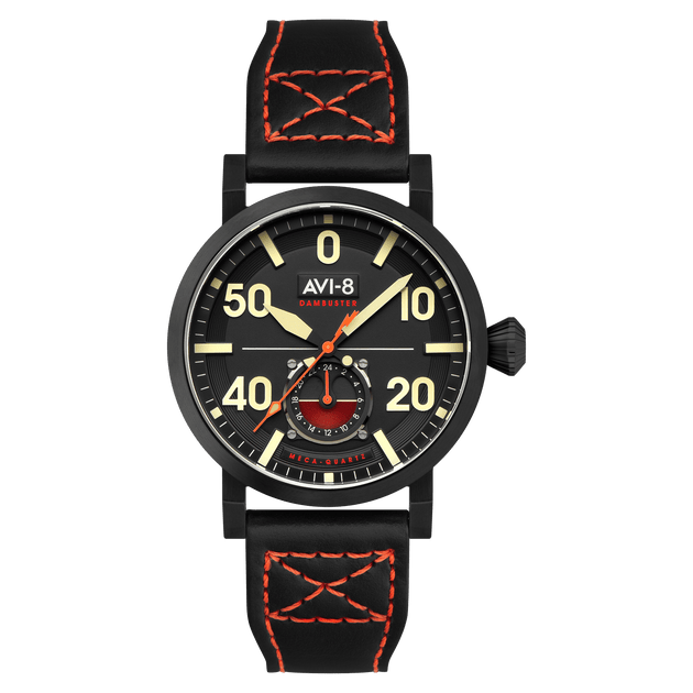 AVI-8 Dambuster Chadwick Meca-Quartz Coal Black