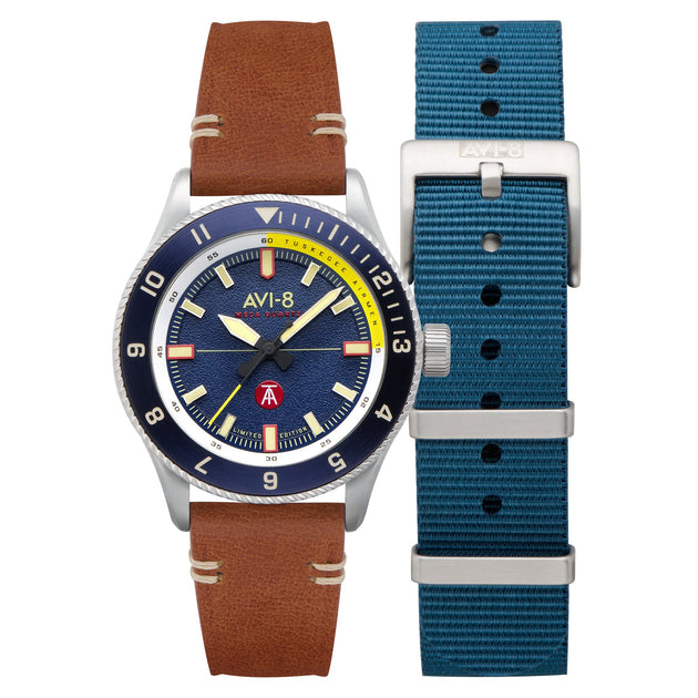 AVI-8 Flyboy Tuskegee Airmen Meca-Quartz Limited Edition Lucera