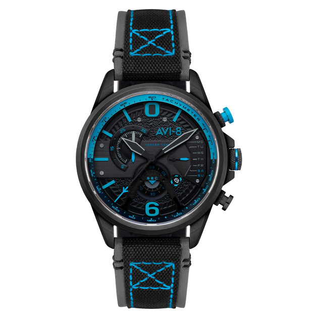 AVI-8 Hawker Harrier Dual Retrograde Chronograph Storm Black