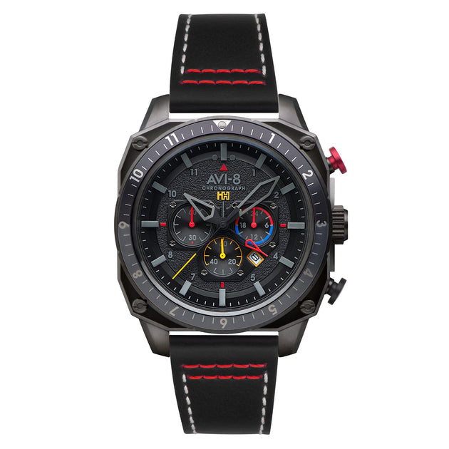 AVI-8 Hawker Hunter Atlas Dual Time Chronograph Black Ops
