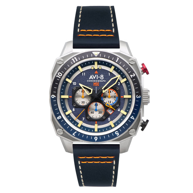 AVI-8 Hawker Hunter Atlas Dual Time Chronograph Pavillion Blue