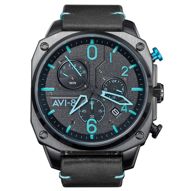 AVI-8 Hawker Hunter Retrograde Chronograph Blue Diamond