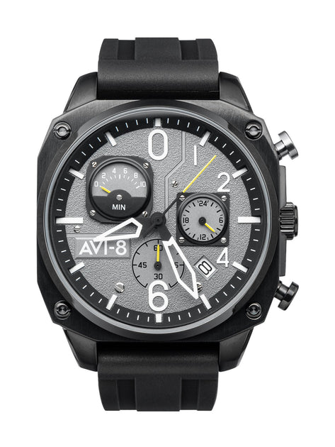 AVI-8 Hawker Hunter Retrograde Chronograph Tactical Black