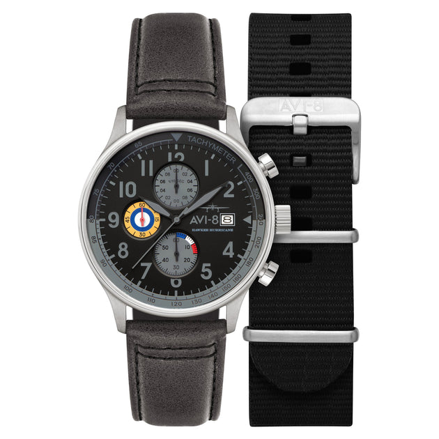 AVI-8 Hawker Hurricane Classic Chronograph Grey Black