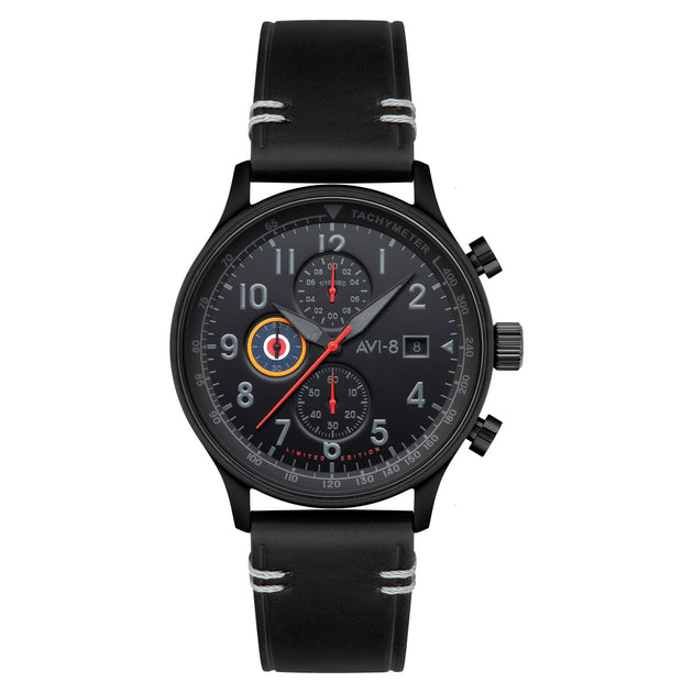 AVI-8 Hawker Hurricane Classic Chronograph Night Reaper Limited Edition Void Black