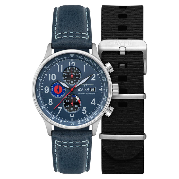 AVI-8 Hawker Hurricane Classic Chronograph Opal Blue