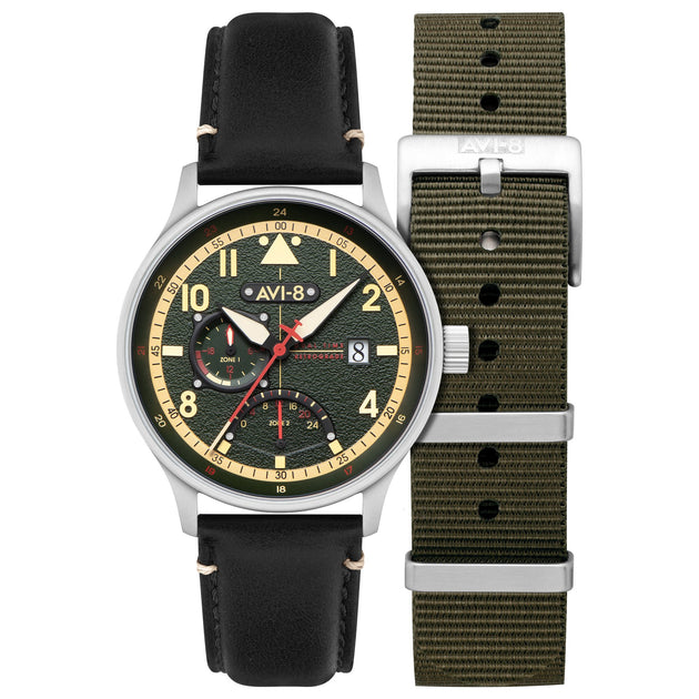 AVI-8 Hawker Hurricane Mckellar Dual Time Gothic Green