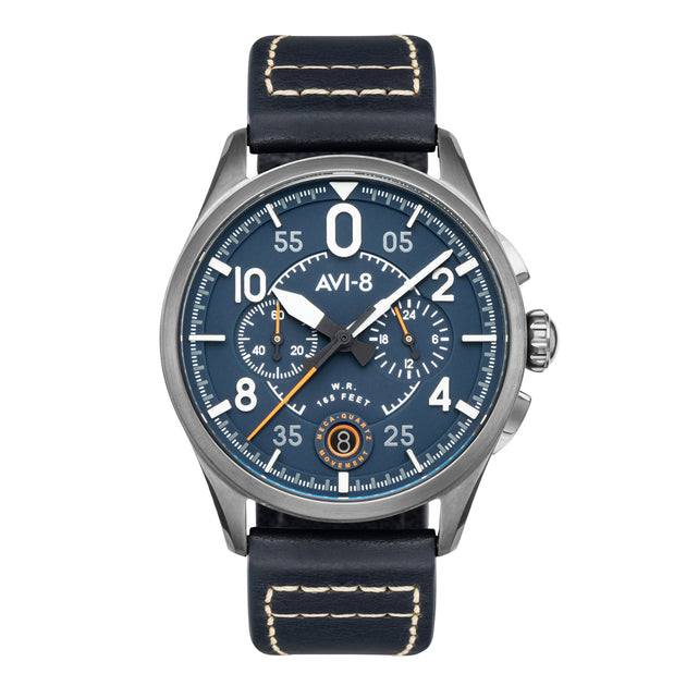 AVI-8 Spitfire Lock Chronograph Channel Blue