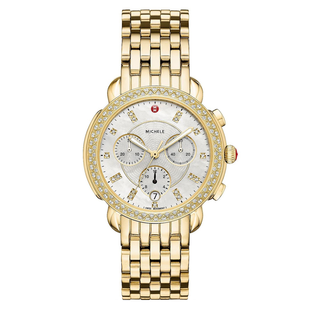 Sidney Diamond 18k Gold- Plated Watch