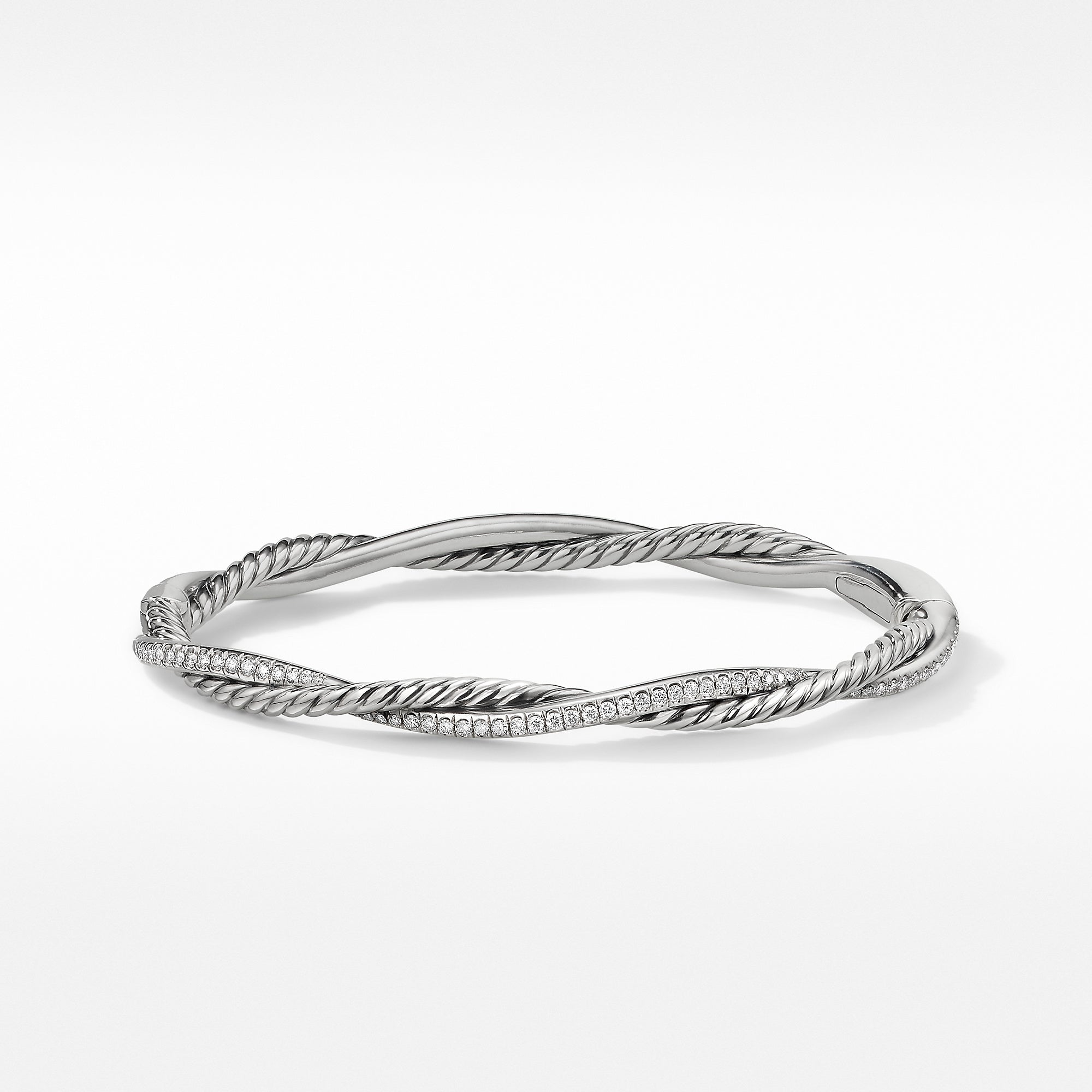 David Yurman Petite Infinity Bracelet with Pave Diamonds- B16370DSSADI