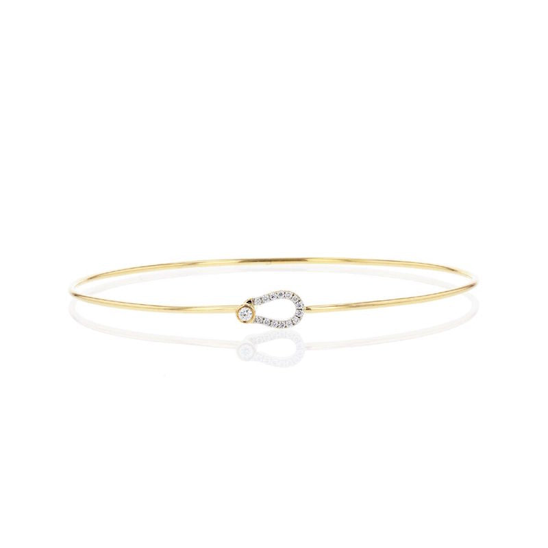 Phillips House 14KY Gold 0.10ctw Affair Mini Keyhole Diamond Bracelet - B1703DY