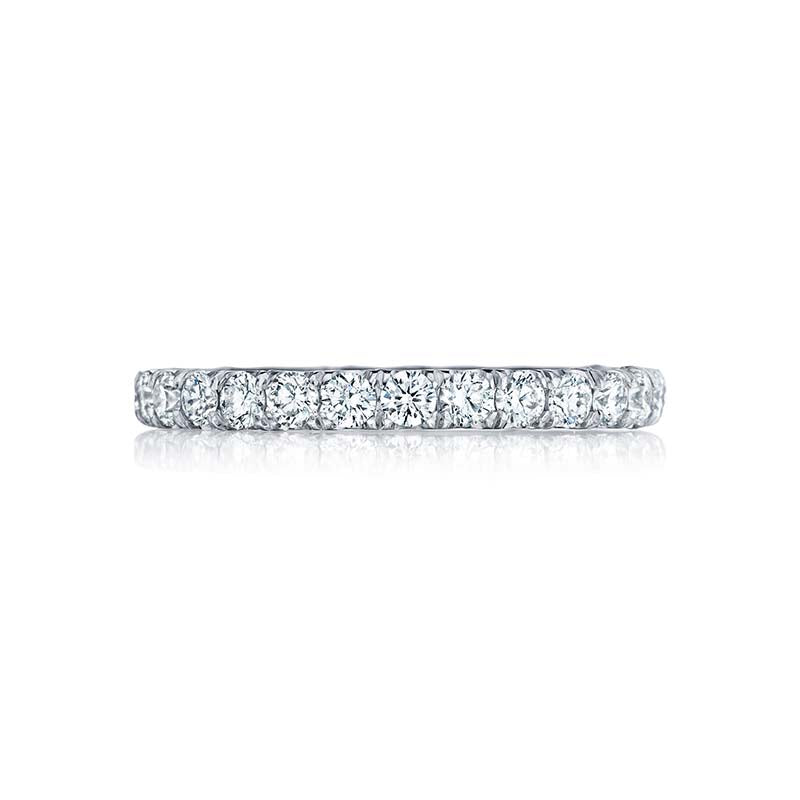 Tacori Platinum Petite Crescent Eternity Wedding Band - HT254525B
