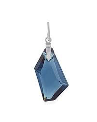 Shadow Blue Crystal Charm (Silver/Blue)
