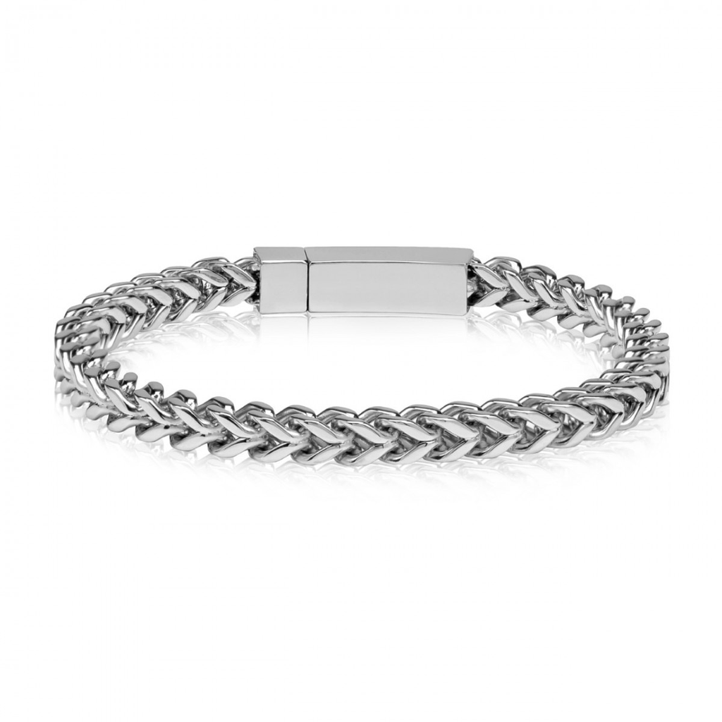 Stainless-Steel Franco Link Bracelet