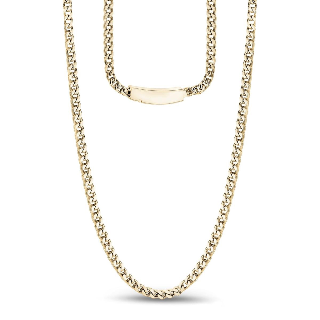 Stainless-Steel Franco Link Necklace