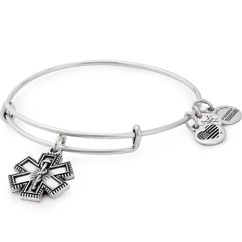 Medical Professional Charm Bangle Bracelet (Silver)