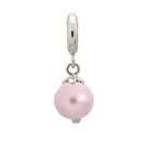 Rose Pearl Treasure Charm (Silver/Rose)