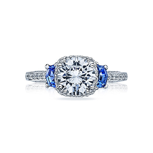 Tacori Platinum Dantela Straight Engagement Ring - 2628RDSP